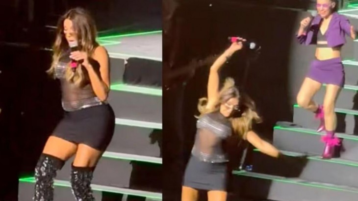 Catherine Fulop será operada tras su caída en el show de Erreway